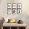 8x10 Picture Frame Set of 5,Display Pictures 5x7 with Mat or 8x10 Without Mat,Wall Gallery Photo Frames, Black